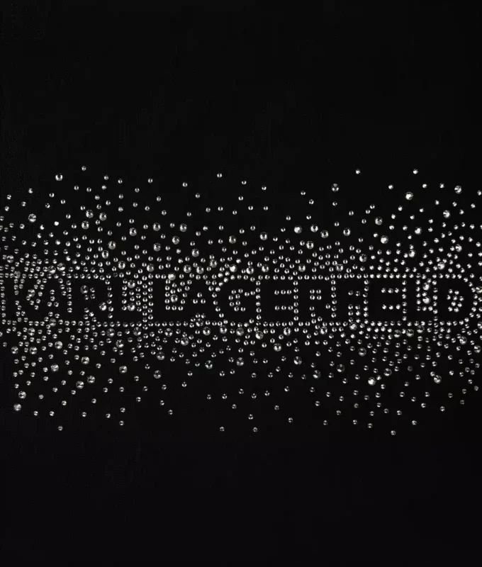 Shopper mit Strass-Logo Shopper mit Strass-Logo