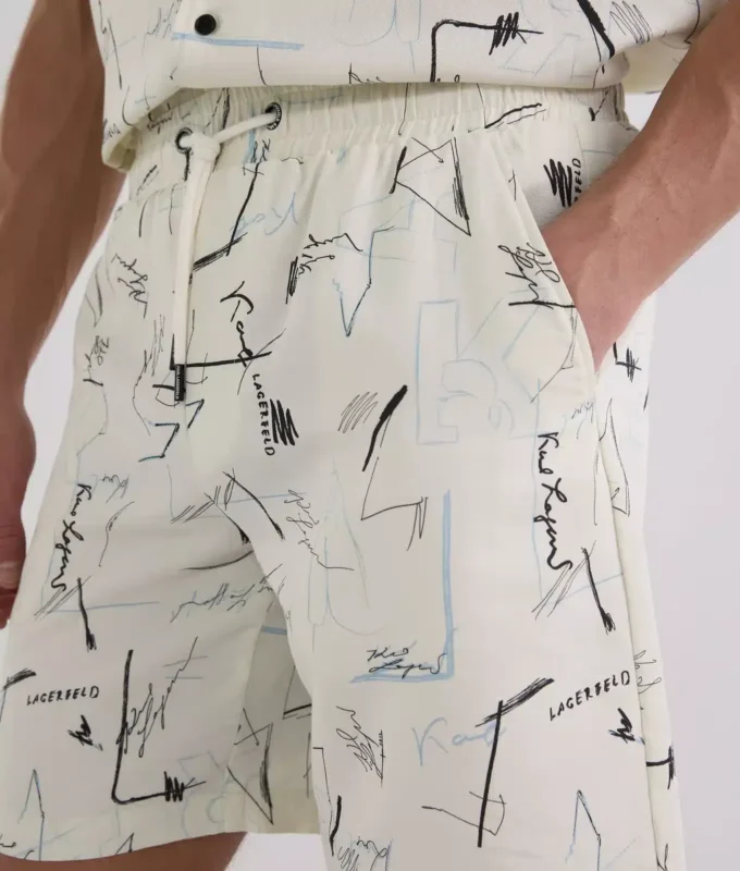 SHORTS MIT ALLOVER-PRINT