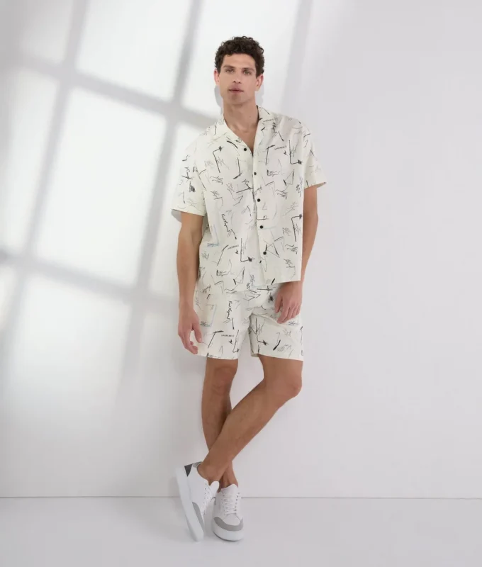 SHORTS MIT ALLOVER-PRINT