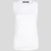 SIGNATURE BOAT NECK RUCHED TOP SIGNATURE BOAT NECK RUCHED TOP
