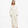 Signature Fleece-Lounge-Strickjacke