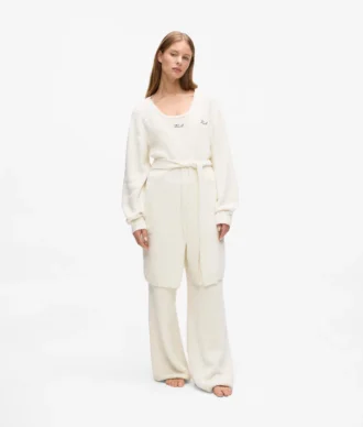 Signature Fleece-Lounge-Strickjacke