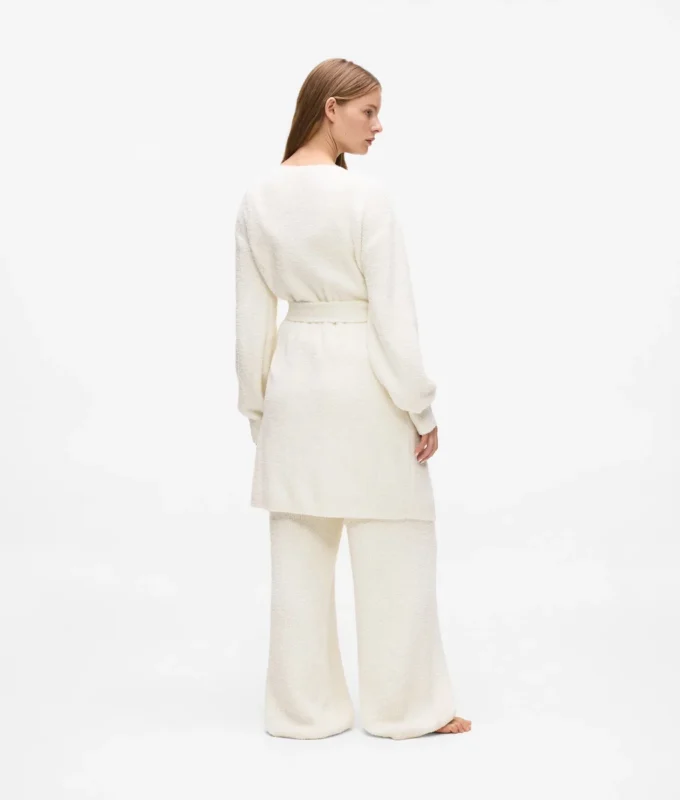 Signature Fleece-Lounge-Strickjacke