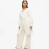Signature Fleece-Lounge-Strickjacke