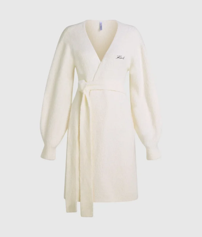 Signature Fleece-Lounge-Strickjacke