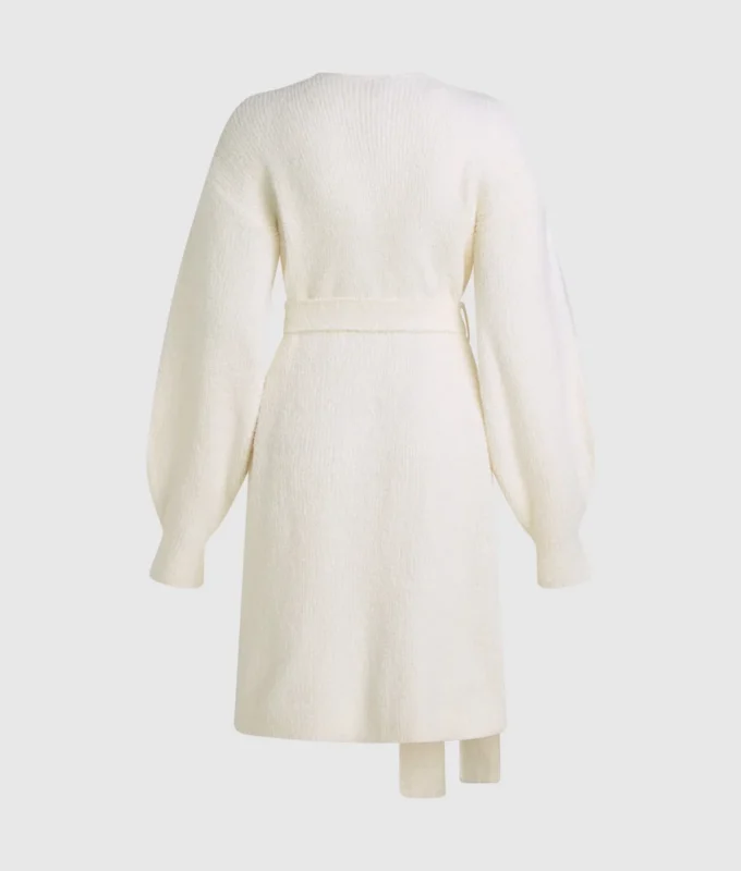 Signature Fleece-Lounge-Strickjacke