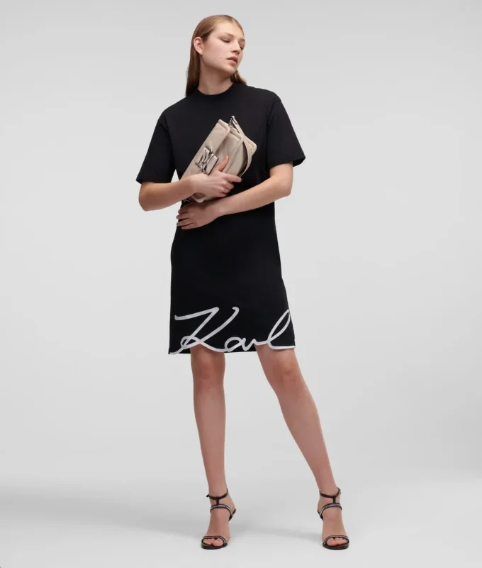 SIGNATURE HEM T-SHIRT DRESS