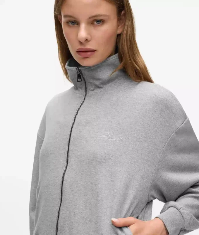 Signature Lounge-Sweatshirt mit Reißverschluss