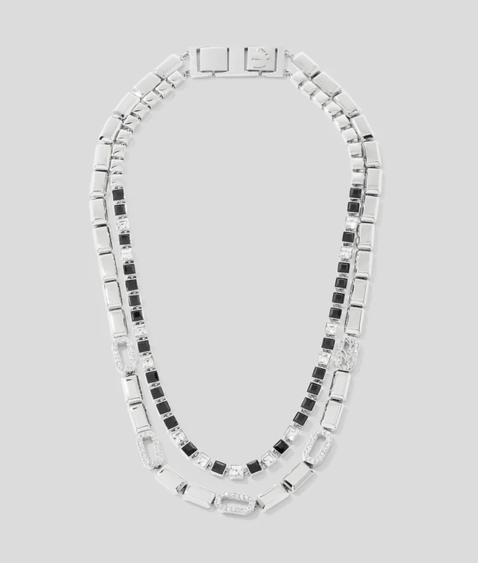 SIGNATURE PAVÉ CRYSTALS NECKLACE SIGNATURE PAVÉ CRYSTALS NECKLACE