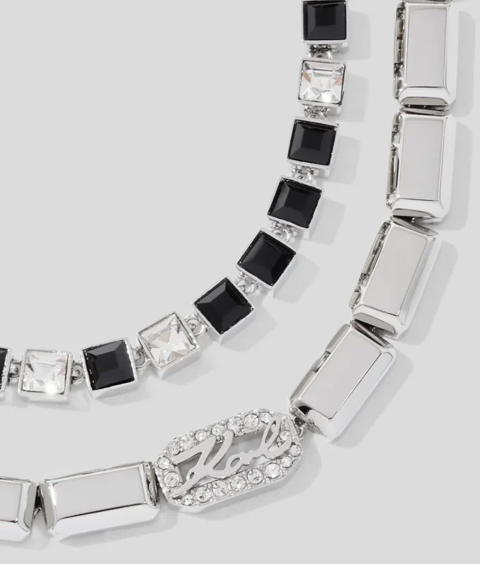 SIGNATURE PAVÉ CRYSTALS NECKLACE SIGNATURE PAVÉ CRYSTALS NECKLACE