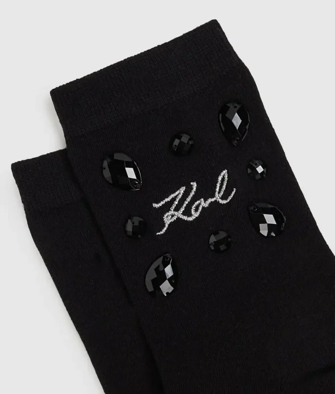 Signature-Socken mit Edelsteinverzierung – 2er-Pack Signature-Socken mit Edelsteinverzierung – 2er-Pack