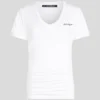 SIGNATURE V-NECK RUCHED T-SHIRT SIGNATURE V-NECK RUCHED T-SHIRT