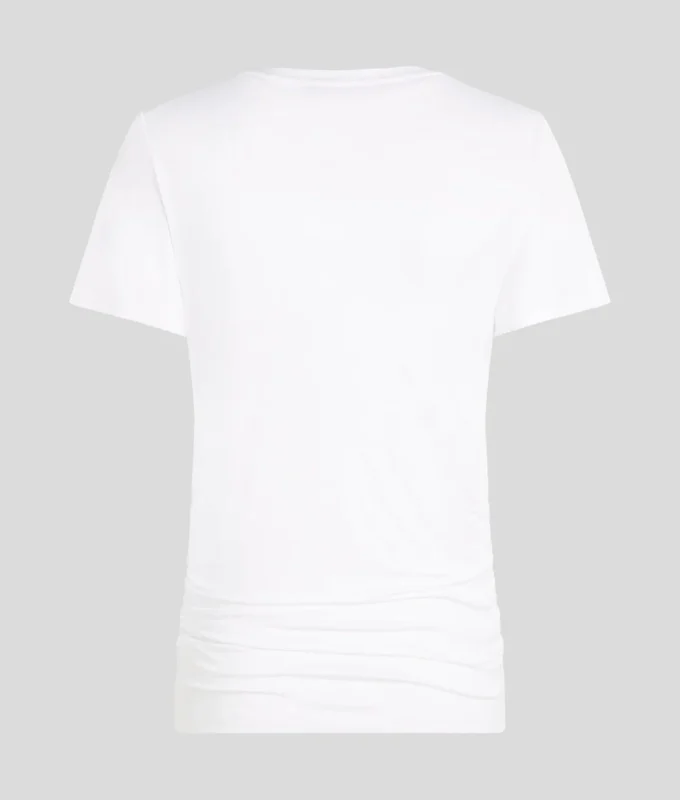 SIGNATURE V-NECK RUCHED T-SHIRT SIGNATURE V-NECK RUCHED T-SHIRT