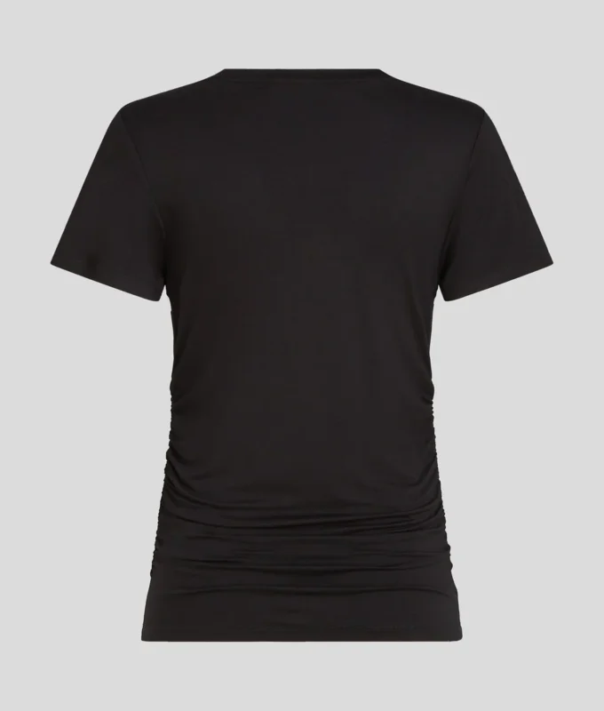 SIGNATURE V-NECK RUCHED T-SHIRT SIGNATURE V-NECK RUCHED T-SHIRT