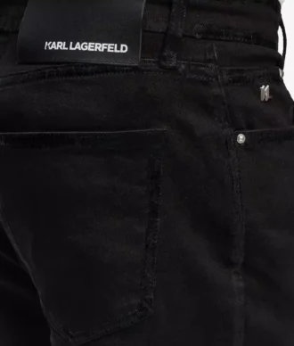 Slim-Fit-Jeans mit Metallic-Details