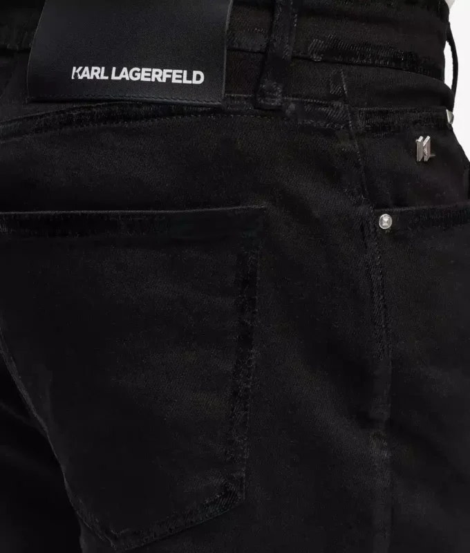Slim-Fit-Jeans mit Metallic-Details
