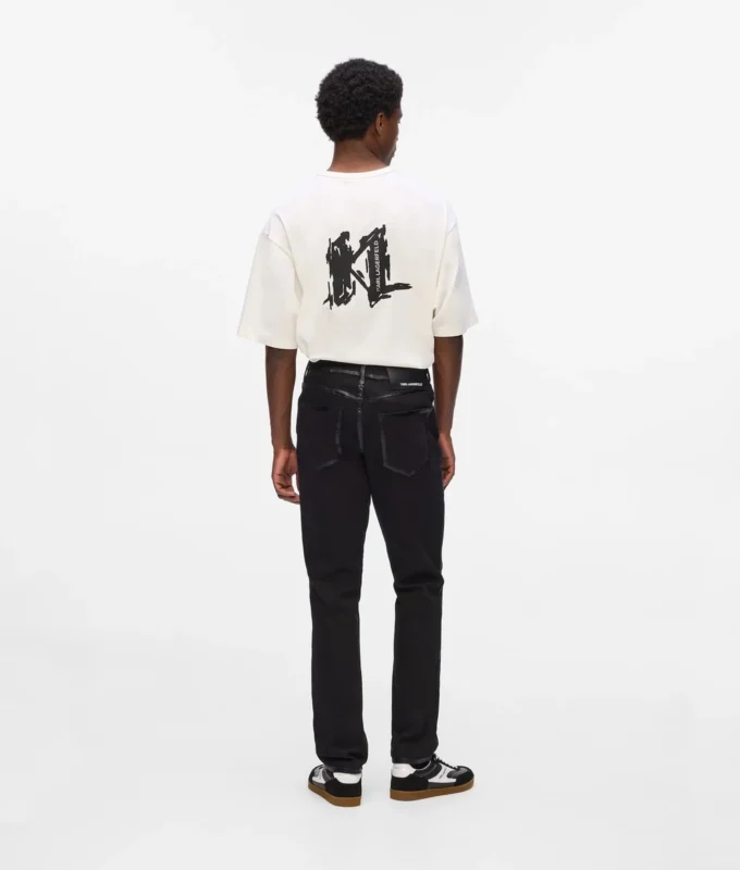 Slim-Fit-Jeans mit Metallic-Details