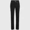 Slim-Fit-Jeans mit Metallic-Details