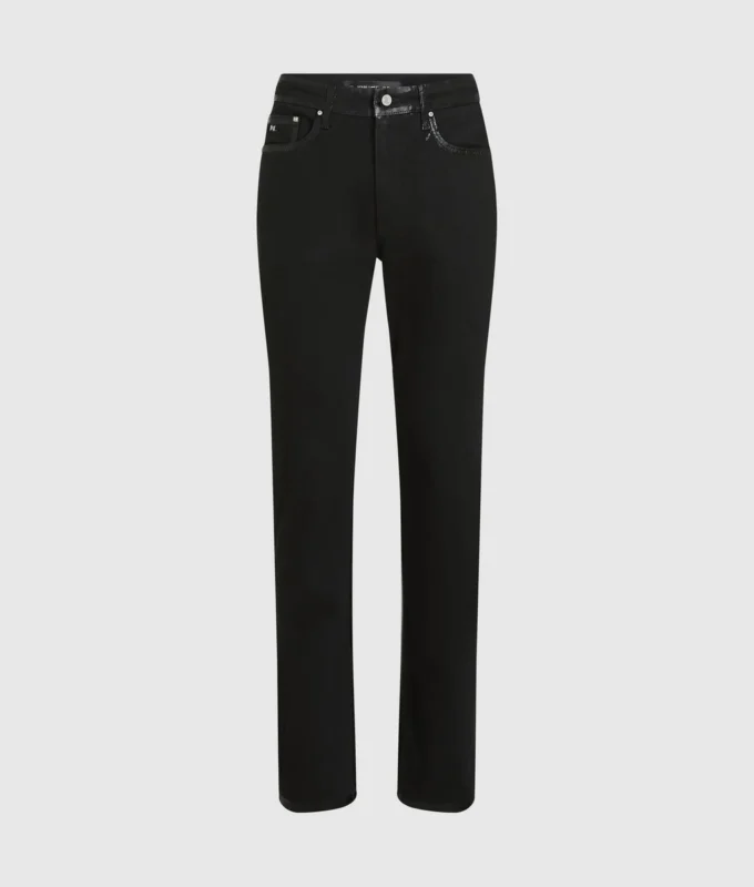 Slim-Fit-Jeans mit Metallic-Details