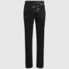 Slim-Fit-Jeans mit Metallic-Details