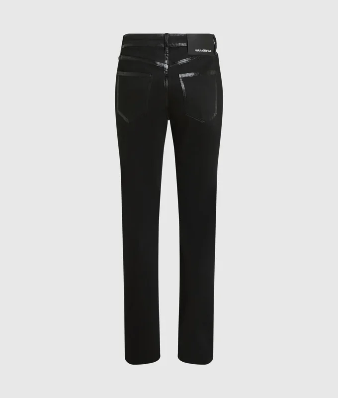 Slim-Fit-Jeans mit Metallic-Details