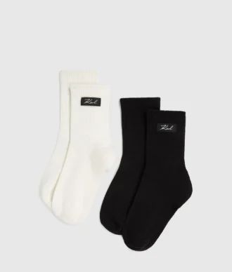 Socken mit charakteristischem Logo – 2er-Pack