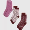 Socken mit durchgehendem Logo – 3er-Pack