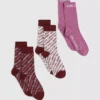 Socken mit durchgehendem Logo – 3er-Pack