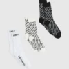 Socken mit durchgehendem Logo – 3er-Pack