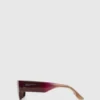 Sonnenbrille mit tiefen Bügeln