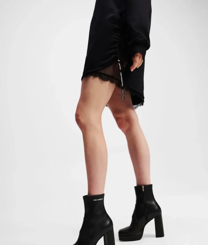 SPITZEN-DETAIL-SWEATKLEID