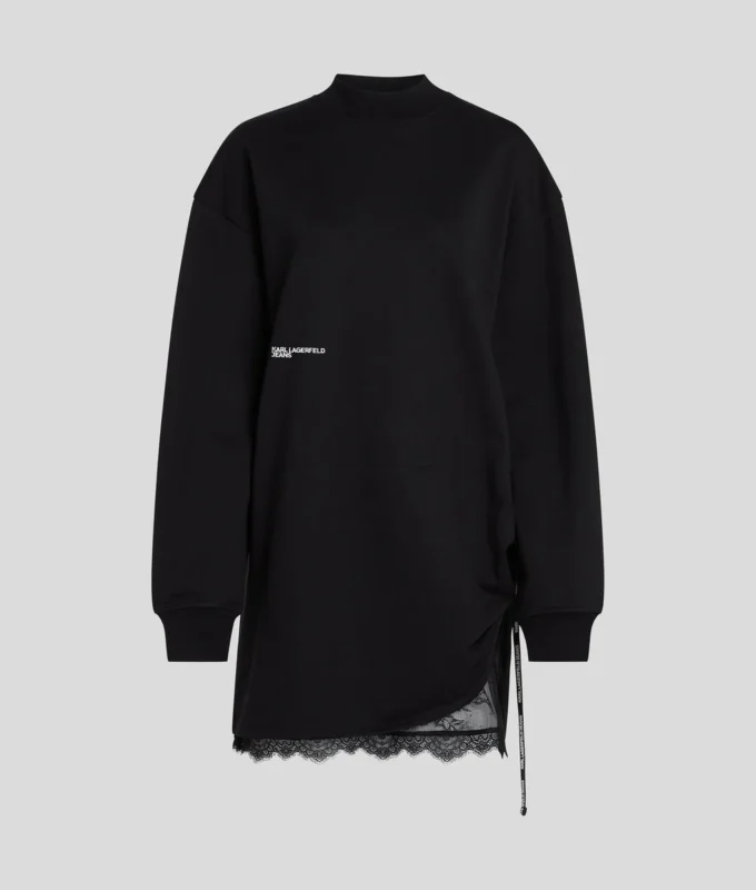 SPITZEN-DETAIL-SWEATKLEID