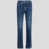 STRAIGHT-JEANS MIT SPLIT-SAUM UND HOHER TAILLE STRAIGHT-JEANS MIT SPLIT-SAUM UND HOHER TAILLE
