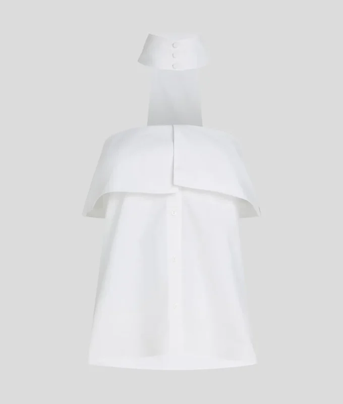 STRAPLESS POPLIN SHIRT STRAPLESS POPLIN SHIRT