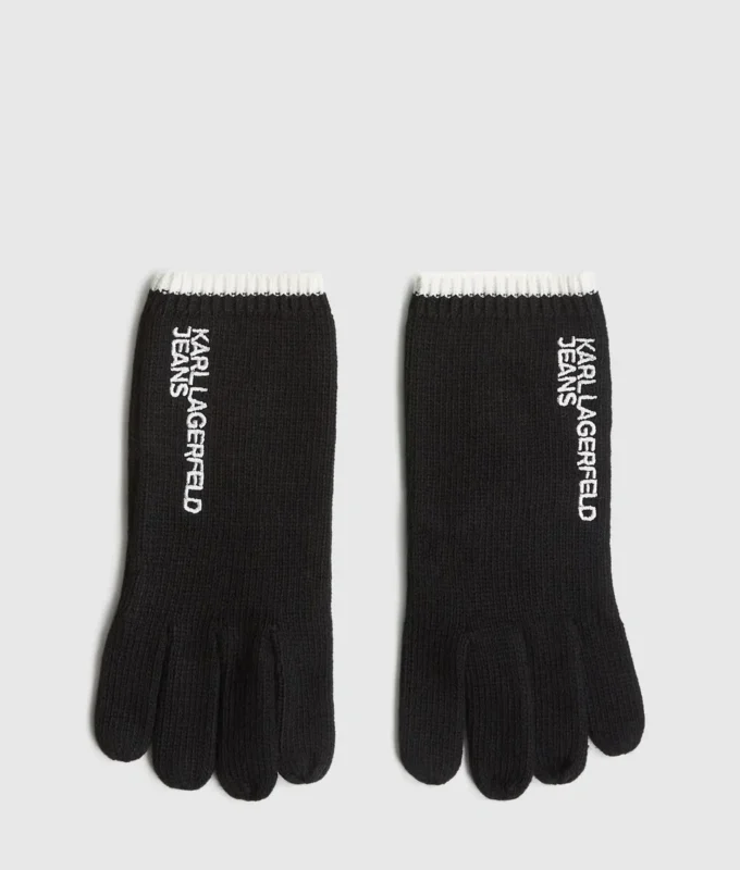 Strickhandschuhe mit Logo