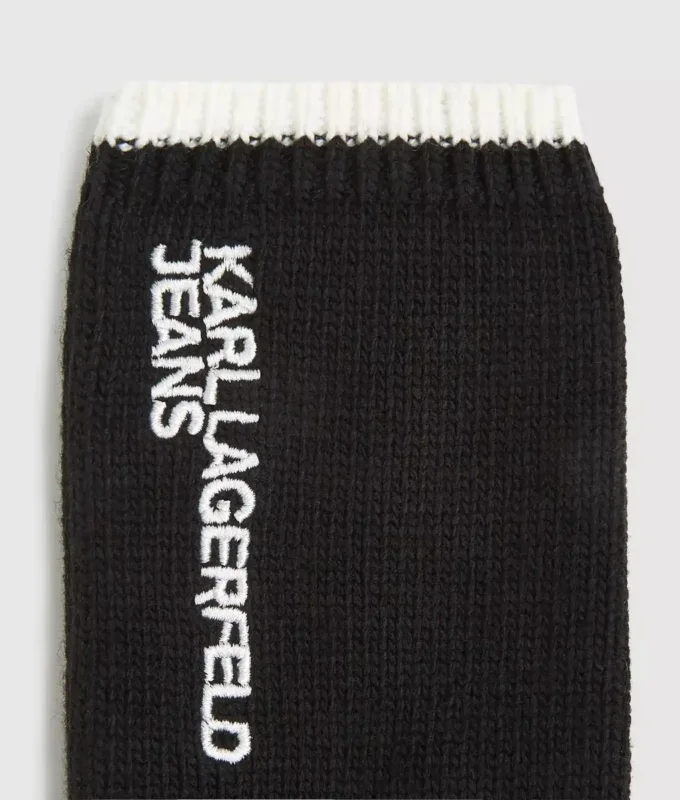 Strickhandschuhe mit Logo