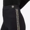 Strickhose mit Bouclé-Details Strickhose mit Bouclé-Details