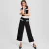 STRICKHOSE MIT KONTRASTSTREIFEN STRICKHOSE MIT KONTRASTSTREIFEN