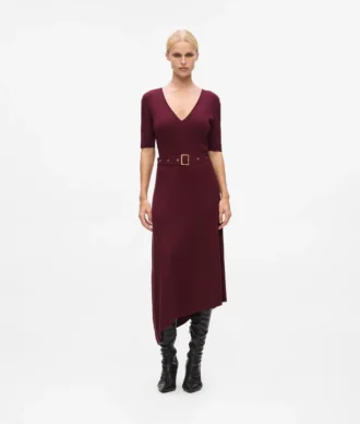 Strickkleid mit Gürtel
