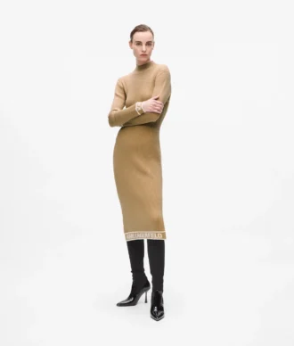 Strickkleid mit Logo