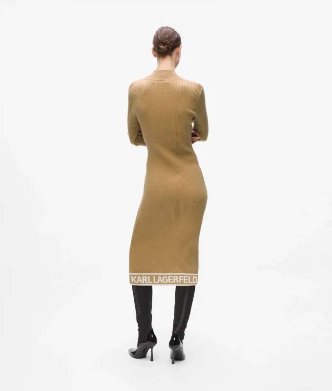 Strickkleid mit Logo Strickkleid mit Logo