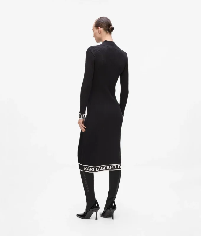Strickkleid mit Logo Strickkleid mit Logo