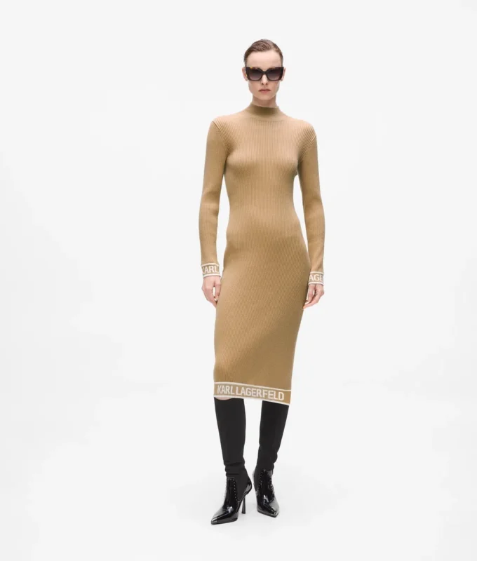 Strickkleid mit Logo Strickkleid mit Logo