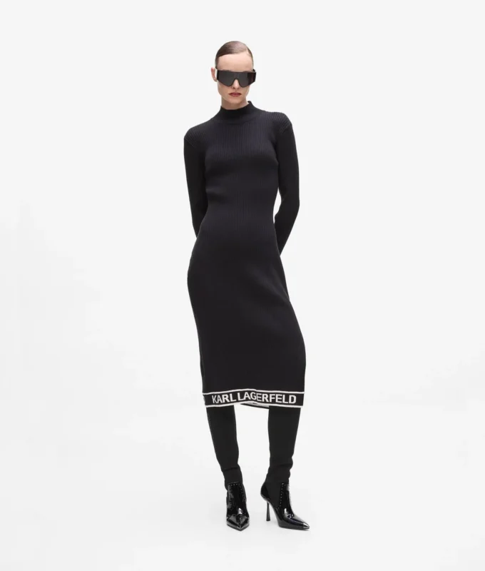 Strickkleid mit Logo Strickkleid mit Logo