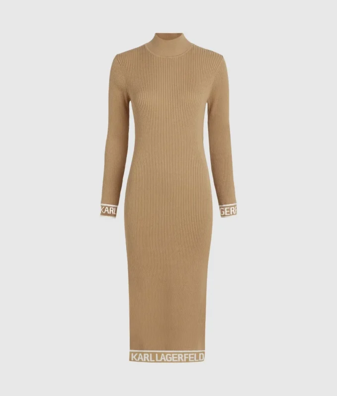 Strickkleid mit Logo Strickkleid mit Logo