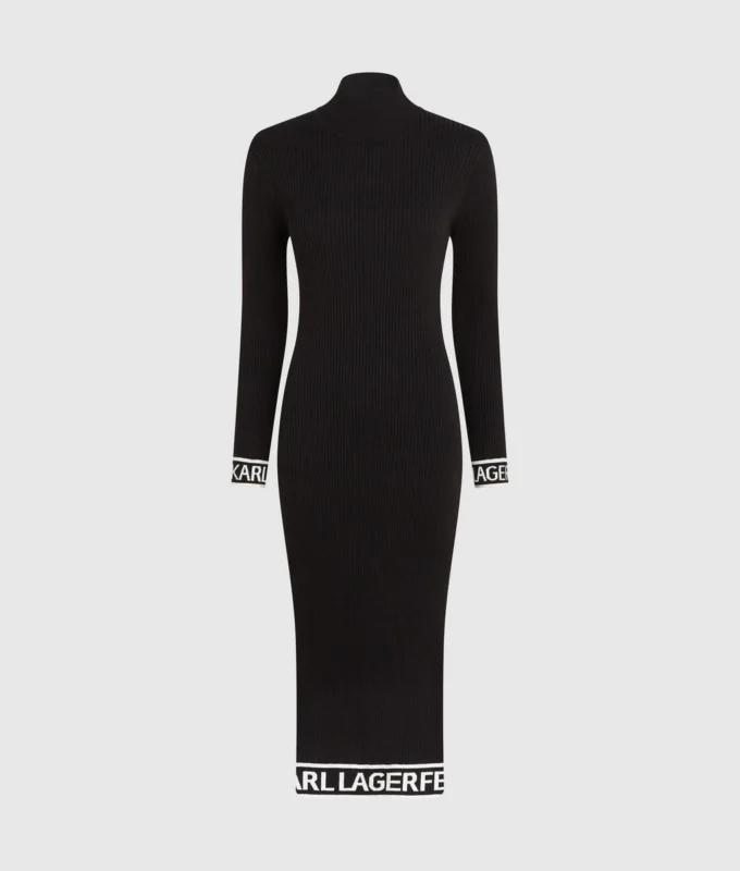 Strickkleid mit Logo Strickkleid mit Logo