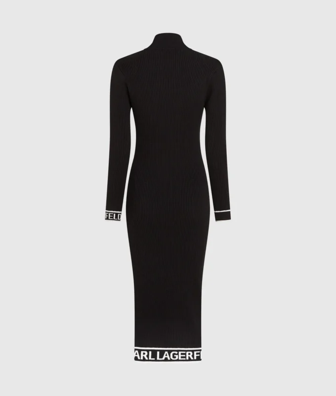 Strickkleid mit Logo Strickkleid mit Logo
