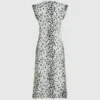 Strickkleid mit Schneeleopardenmuster