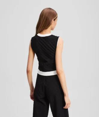 STRICKOBLEITZ MIT KONTRASTSTREIFEN STRICKOBLEITZ MIT KONTRASTSTREIFEN