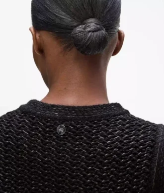 Strukturiertes Strickkleid
